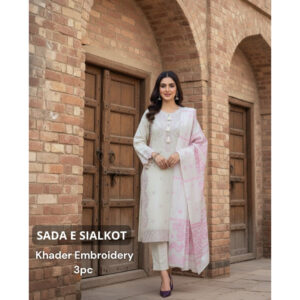 Winter khaddar beautiful designe dress 3pc